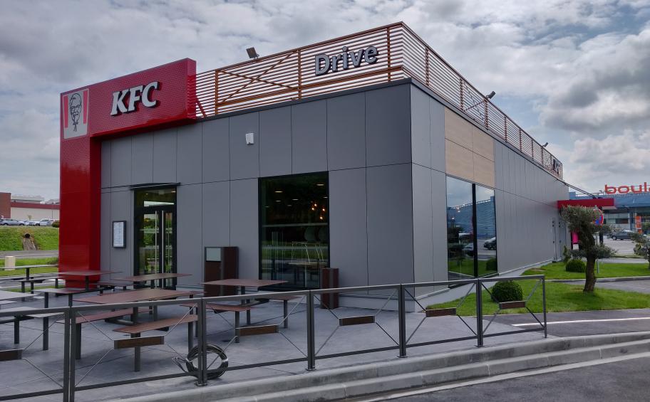 Clévia participe à la construction d’un restaurant KFC à Cambrai,  dans le nord de la France