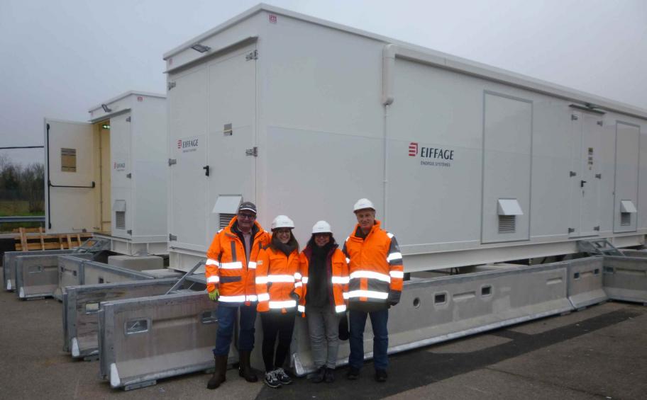 Pour Eiffage Route, Eiffage Énergie Systèmes installe la sous-station du démonstrateur européen eRoadMontBlanc